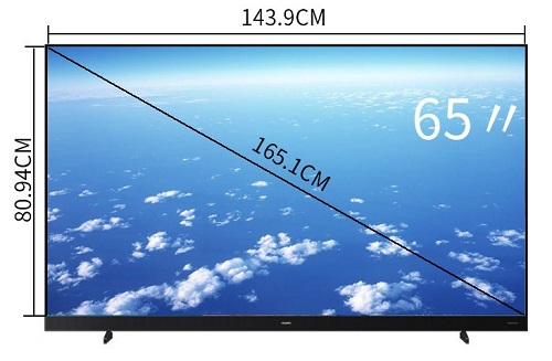 65寸电视长宽多少厘米